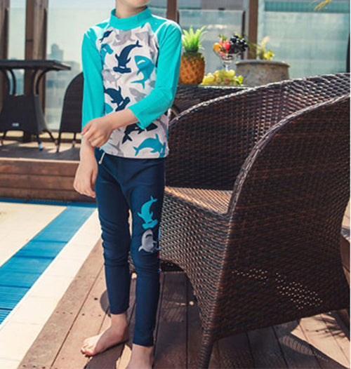 Boys' Floral Polka Dot Swimsuit (35)