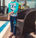 Boys' Floral Polka Dot Swimsuit (35)