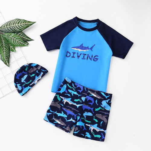 Boys' Floral Polka Dot Swimsuit (36)