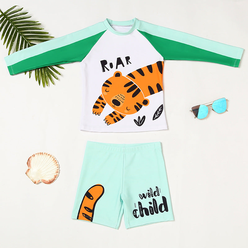 Boys' Floral Polka Dot Swimsuit (37)