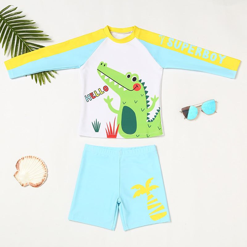 Boys' Floral Polka Dot Swimsuit (37)