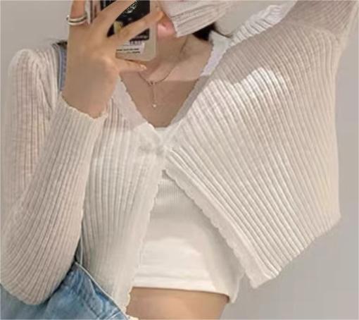 Women's Cardigan Knit Top (5)