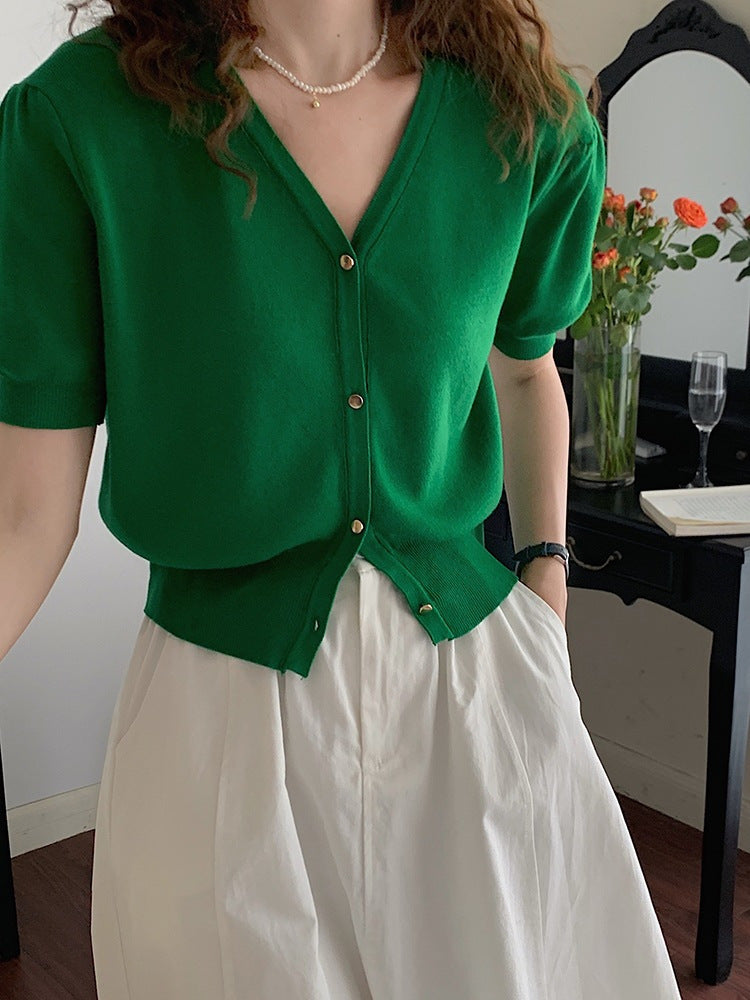 Women's Cardigan Knit Top (15)