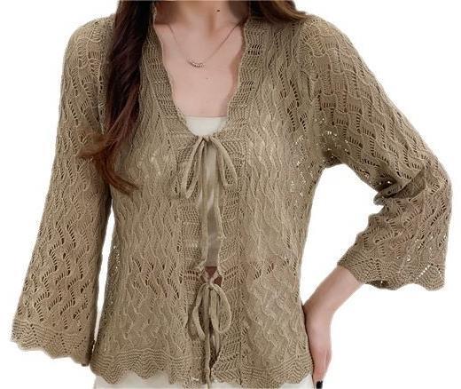 Women's Cardigan Knit Top (18)
