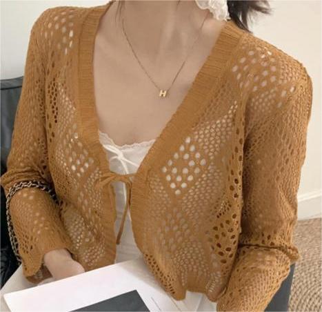Women's Cardigan Knit Top (17)