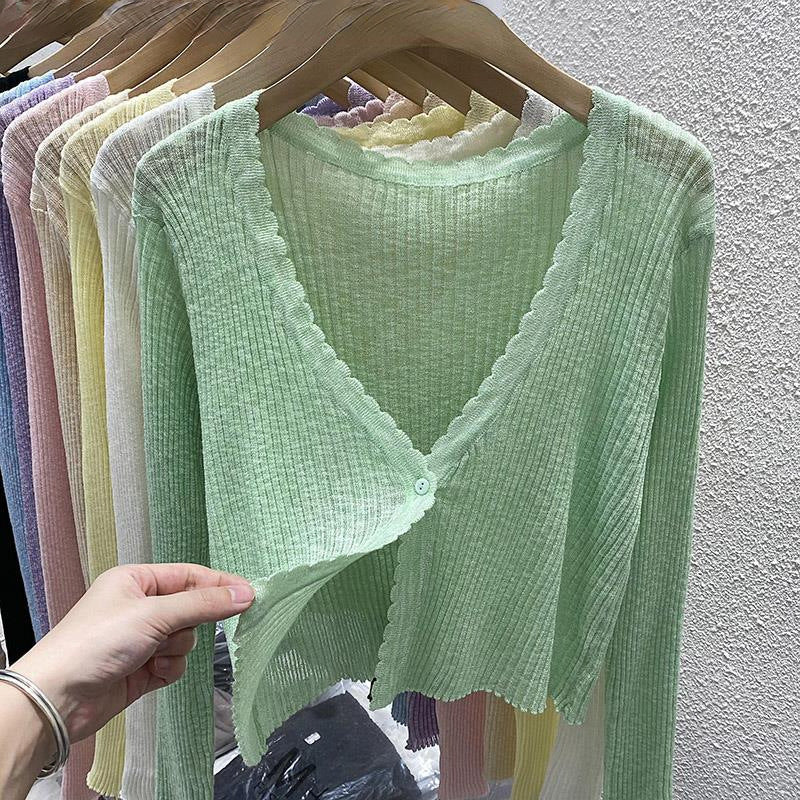 Women's Cardigan Knit Top (33)