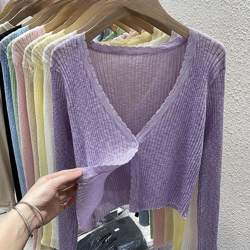 Women's Cardigan Knit Top (33)