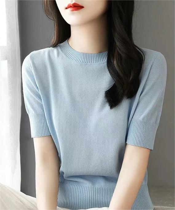 Women's Short-Sleeve Knit Top