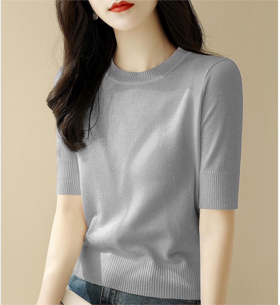 Women's Short-Sleeve Knit Top