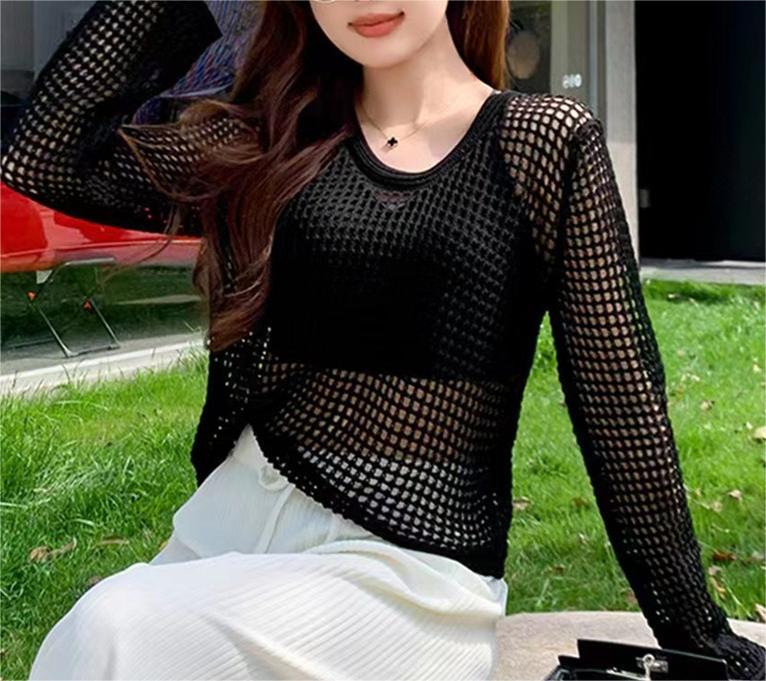 Women's Short-Sleeve Cardigan Top (5)