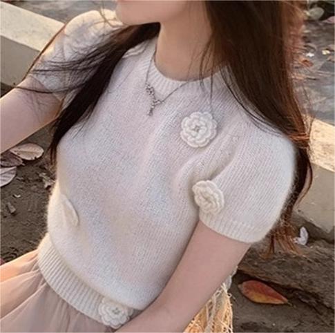 Women's Short-Sleeve Cardigan Top (6)