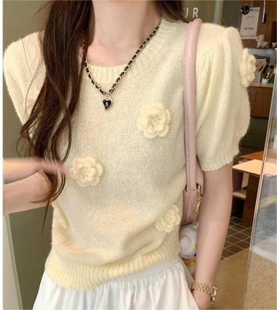 Women's Short-Sleeve Cardigan Top (6)