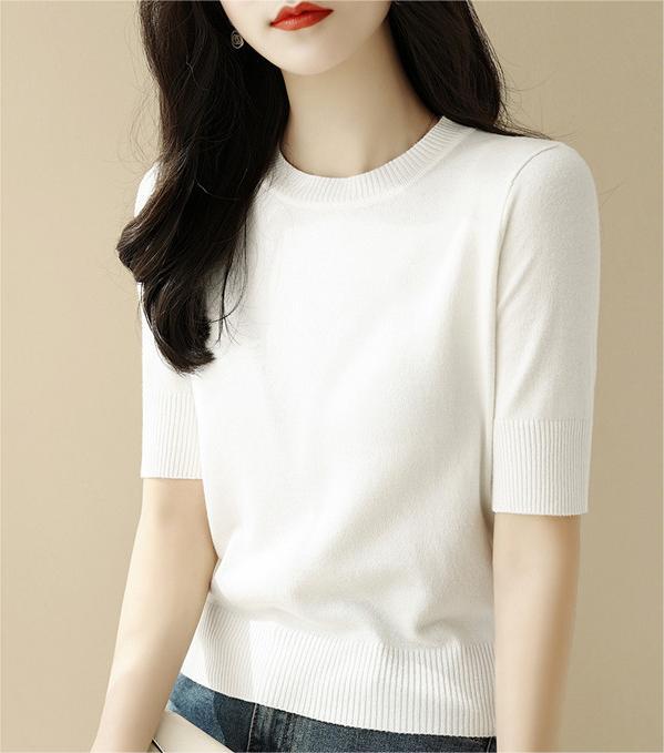 Women's Short-Sleeve Knit Top