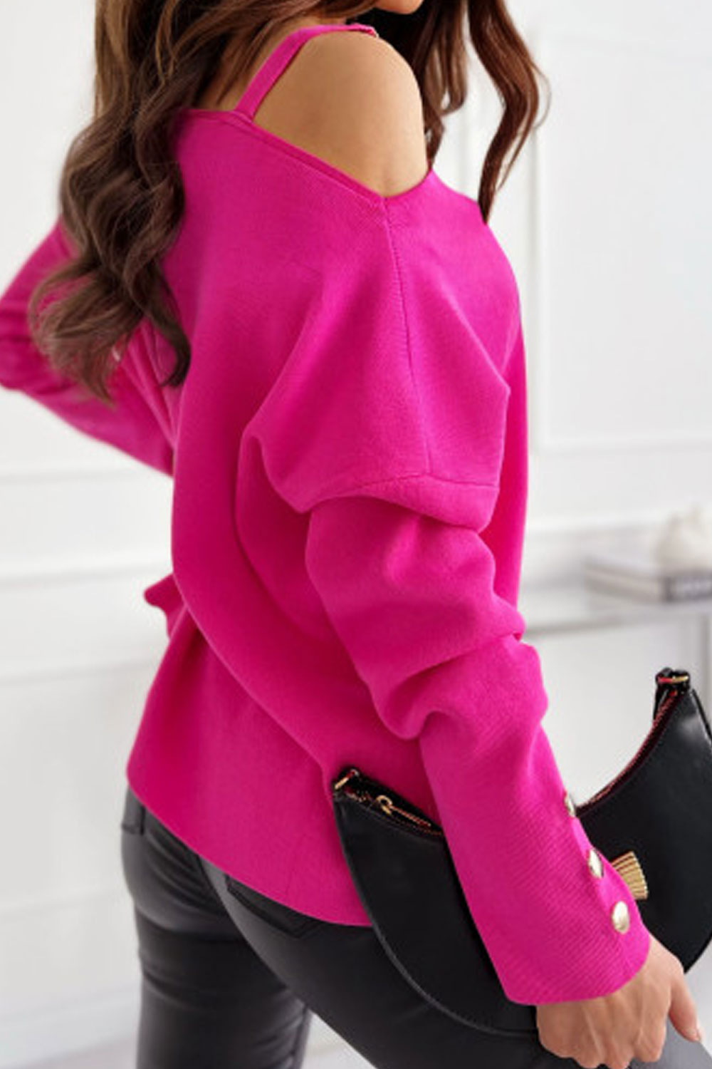 Elegant Button-Trimmed Long-Sleeve Tops for Women - Stylish & Versatile Wardrobe Essential