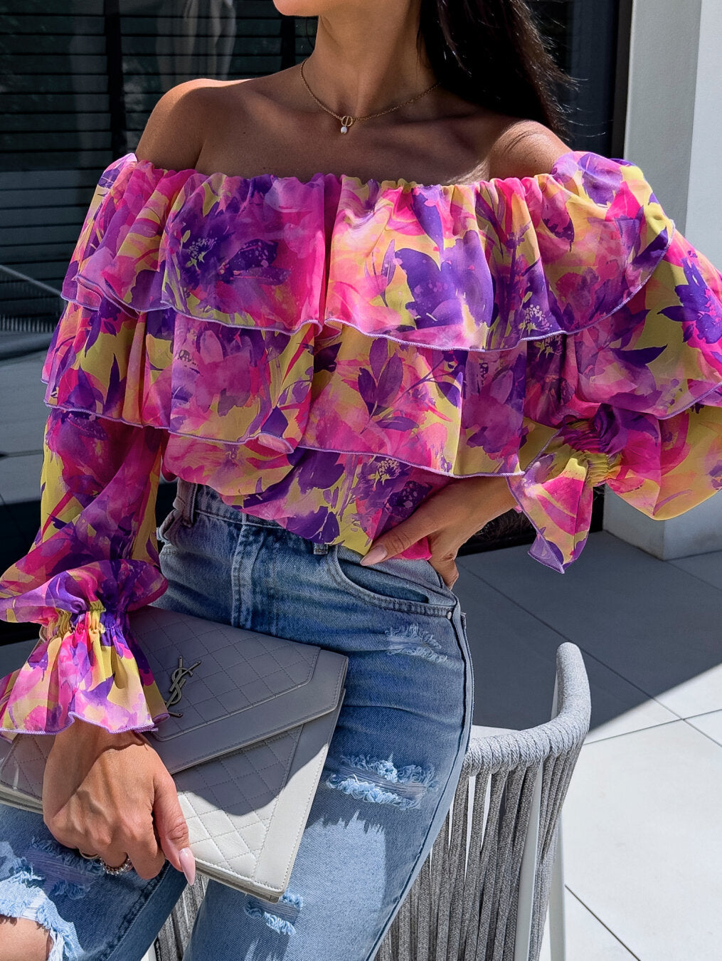 Women's Floral Lace Top (4)