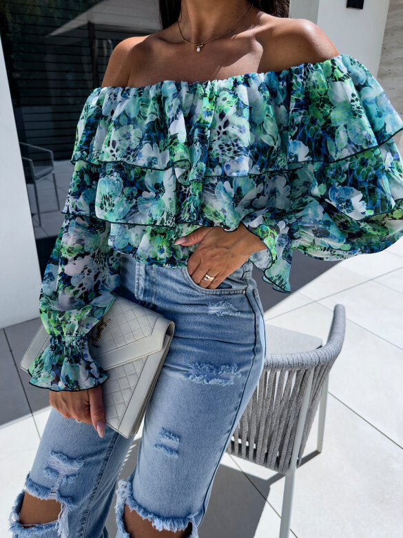 Women's Floral Lace Top (4)