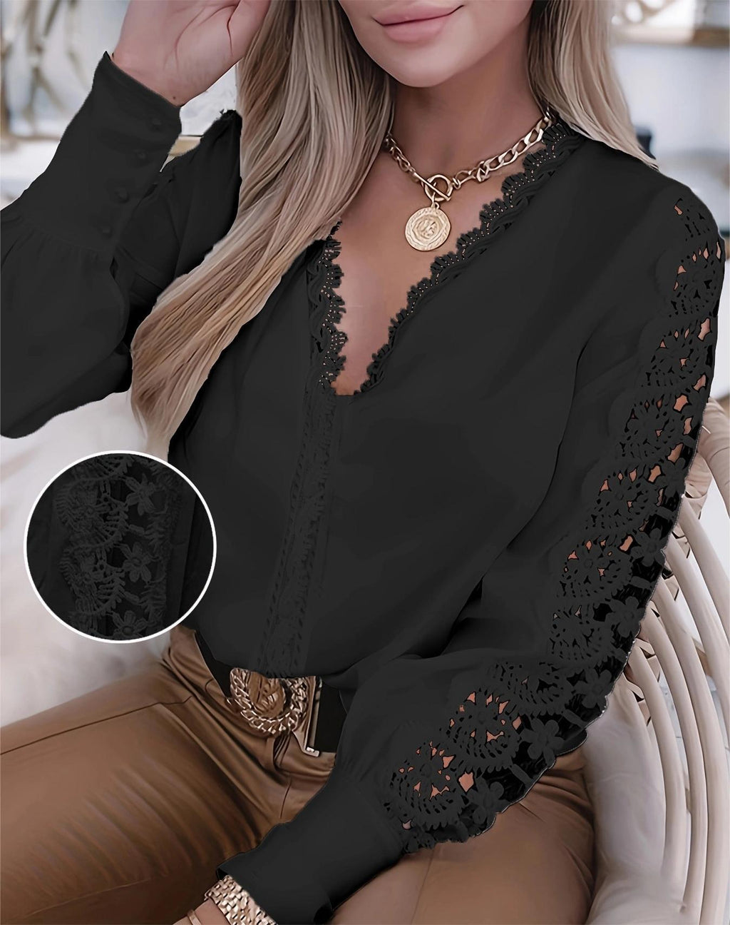 Women's Floral Lace Top (23)