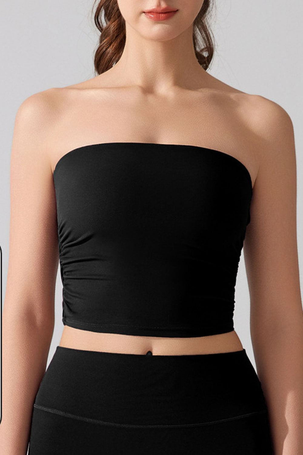 Women's Anti-Exposure Sports Bra - Non-Slip Tube Top with Chest Pad | Yoga Vest for Fitness & Activewear