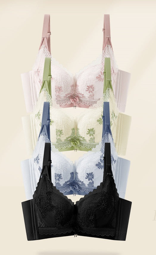Women’s Lace Adjustable “Snow Lotus” Bra