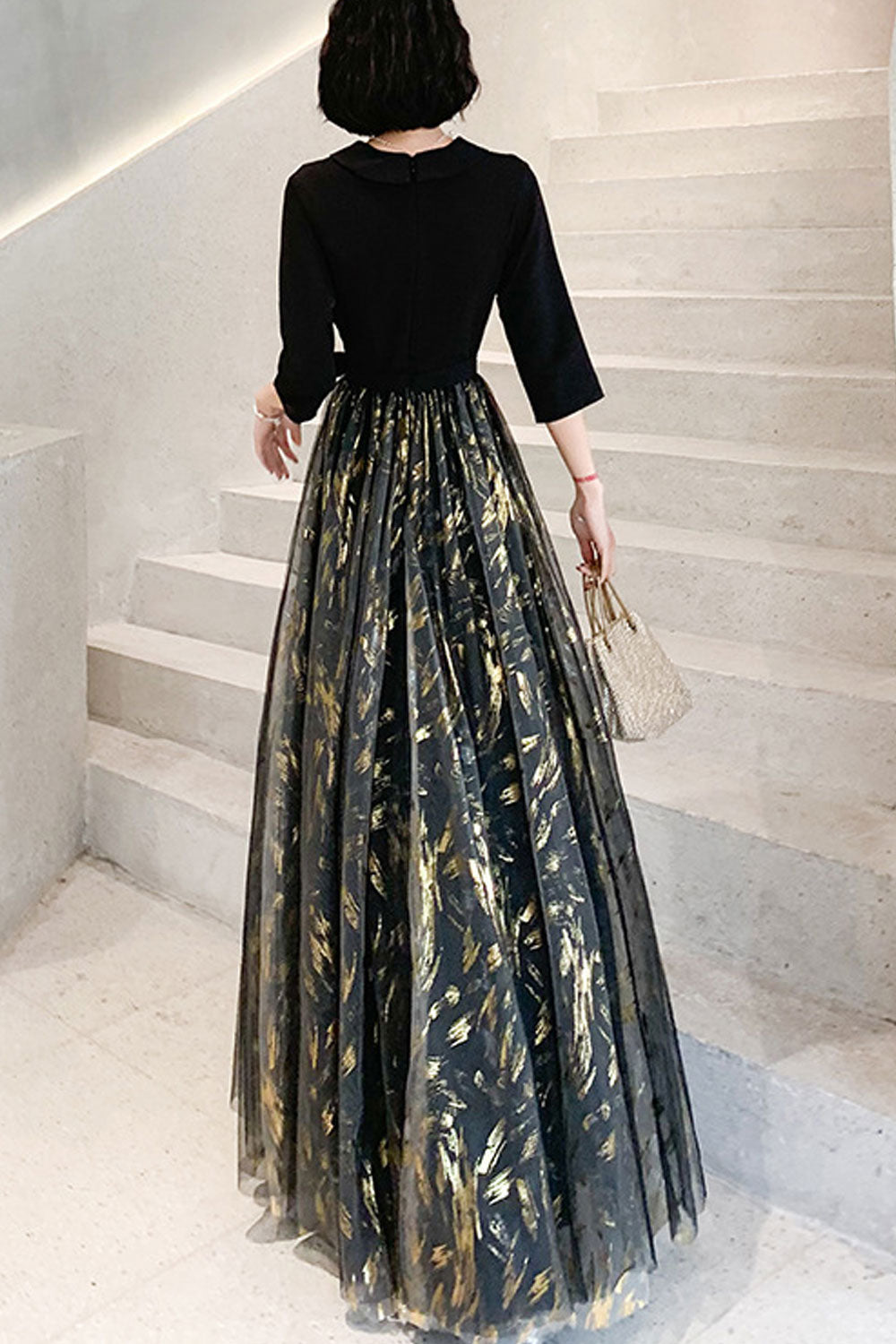 Elegant Black Long Skirt – High-End Evening Banquet Maxi Skirt for Women | Queen Aura Birthday Party Dress