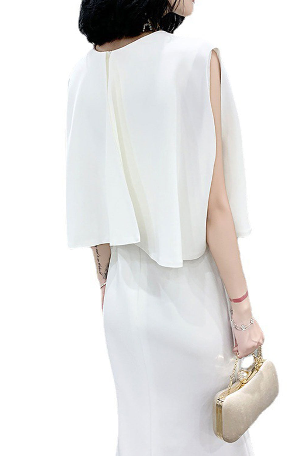 2025 Elegant White Evening Dress for Women – High-End Summer Banquet Gown | Simple, Noble & Refined