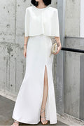 2025 Elegant White Evening Dress for Women – High-End Summer Banquet Gown | Simple, Noble & Refined