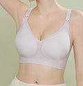 Women’s Push-Up Breastfeeding Bra – Wire-Free Maternity Bra with Jelly Strip Support & One-Hand Open Buckle