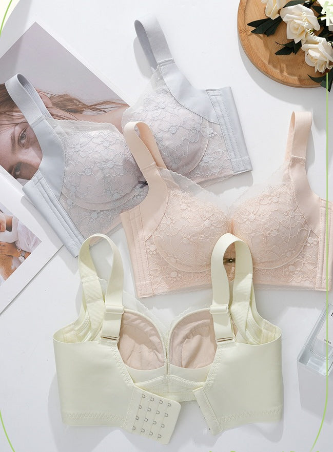 LuxeLift Wireless Lace Bra – Adjustable, Sexy, and Seamlessly Supportive