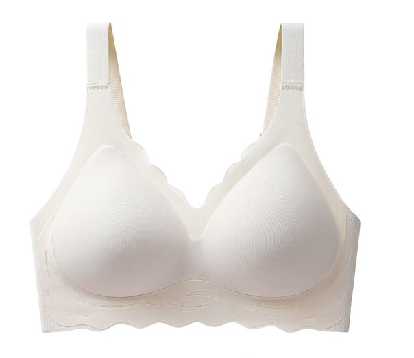 Women Seamless underwear for women summer thin one-piece fixed cup big breasts Bra