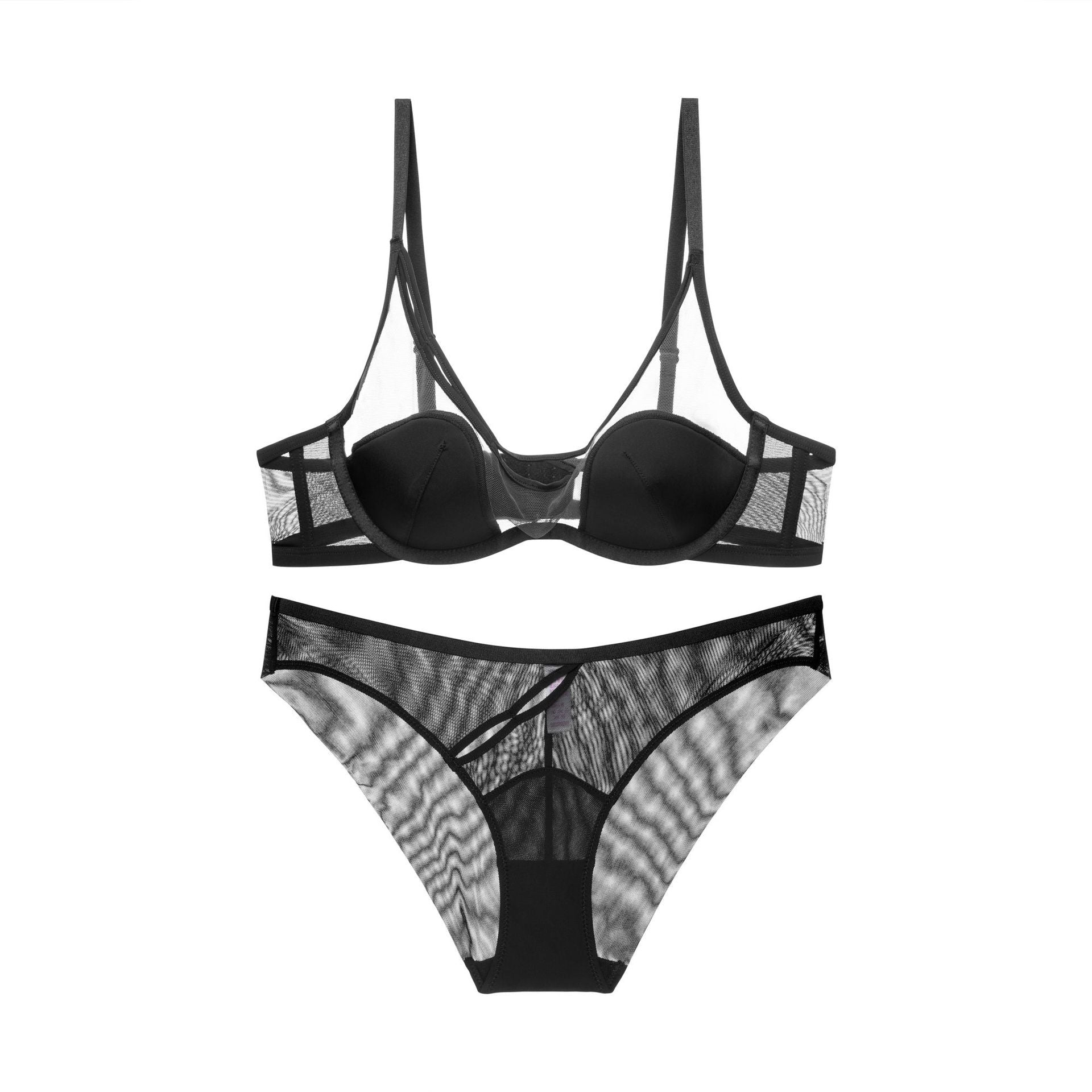Women's Lingerie Lace Bra Set – Pure Desire Seamless Small Breast Push-Up Bra