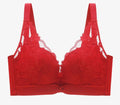 Women’s Red Wedding Lace Push-Up Bra – Medium Thickness | Adjustable Fit | Ideal for Small Busts