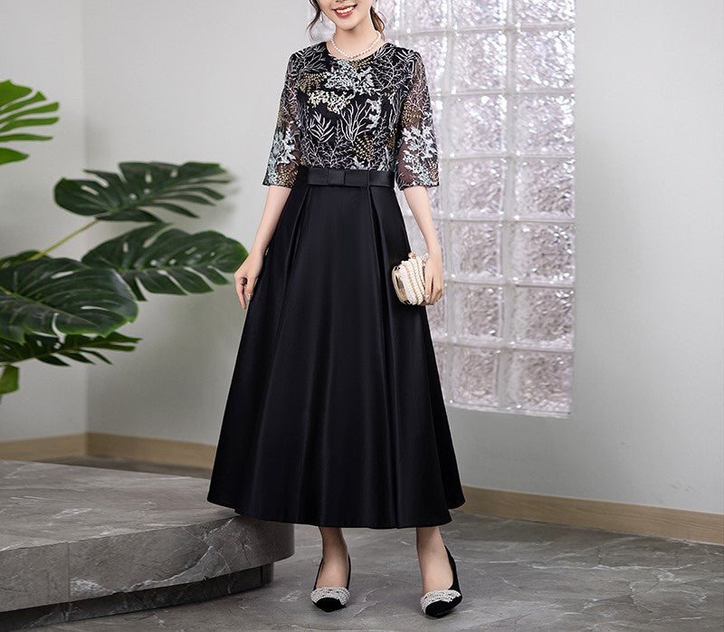 2025 New Elegant Evening Dress Skirt – Princess Style, Artistic Temperament Gown for Women | Annual Meeting, Dinner Party, Host