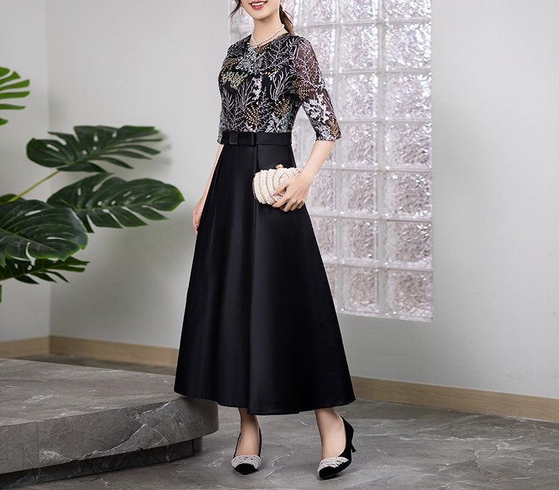 2025 New Elegant Evening Dress Skirt – Princess Style, Artistic Temperament Gown for Women | Annual Meeting, Dinner Party, Host