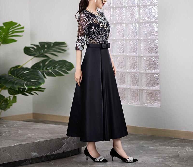 2025 New Elegant Evening Dress Skirt – Princess Style, Artistic Temperament Gown for Women | Annual Meeting, Dinner Party, Host