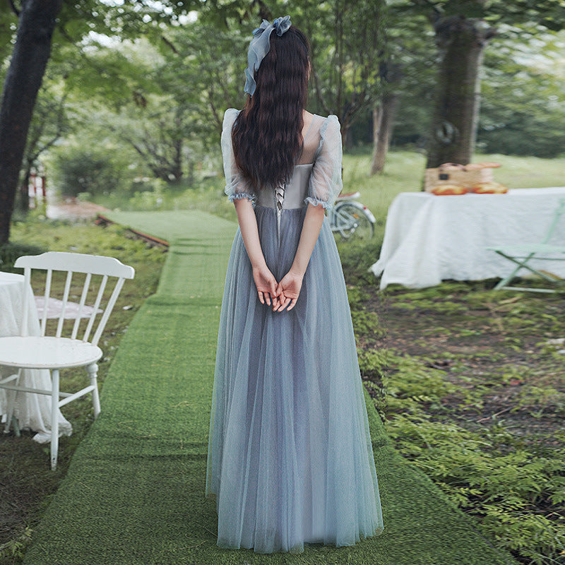 Summere Western Fairy Style Dress – Elegant Sister Group Wedding & Graduation Gown