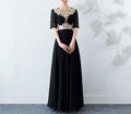 Elegant Long Evening Dresses for Women – Choir Performance Costume Gown for Middle-Aged & Elderly – Formal Conductor Skirt Outfi