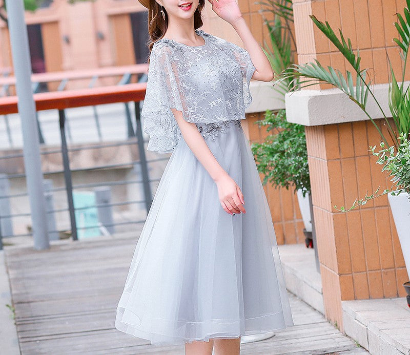 Plus Size Elegant Evening Dress for Women – Slimming High-End Gown for Engagement, Banquet, Bridesmaid, Art Exam | Fat MM Formal