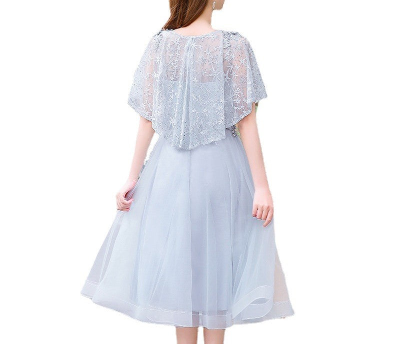 Plus Size Elegant Evening Dress for Women – Slimming High-End Gown for Engagement, Banquet, Bridesmaid, Art Exam | Fat MM Formal