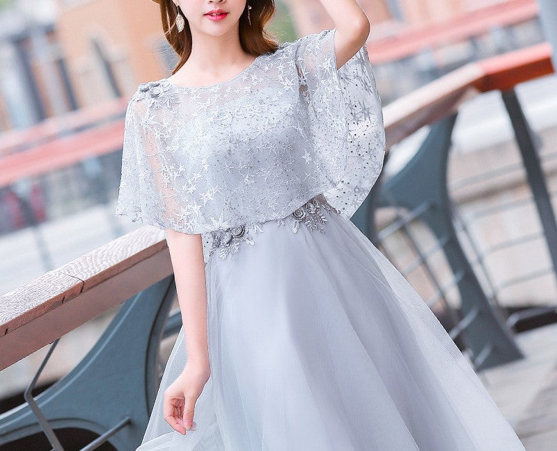 Plus Size Elegant Evening Dress for Women – Slimming High-End Gown for Engagement, Banquet, Bridesmaid, Art Exam | Fat MM Formal