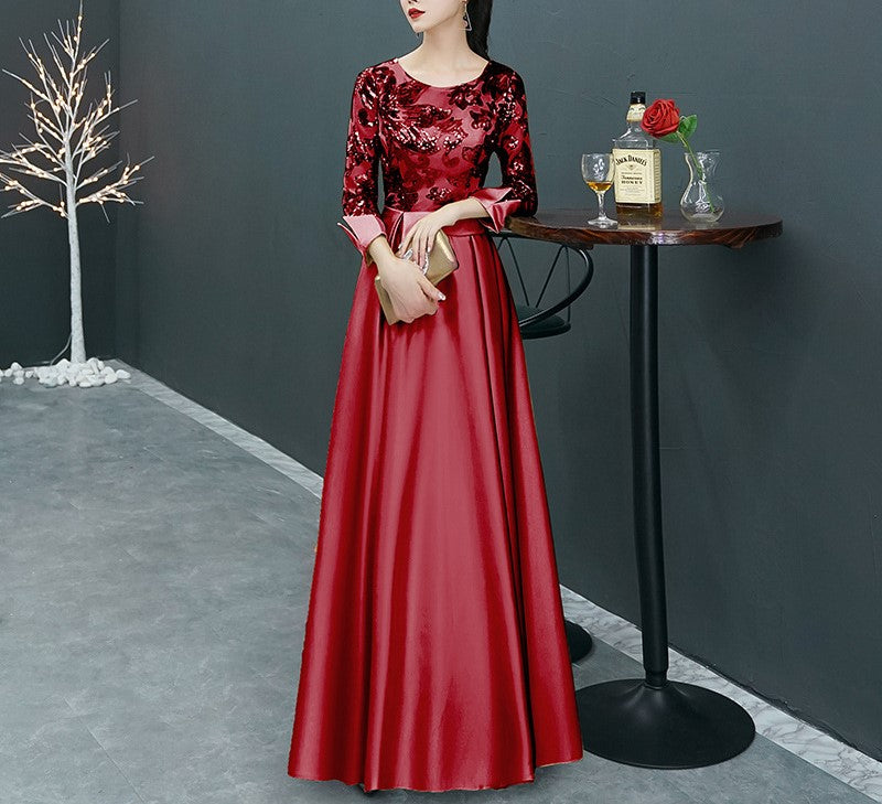 Elegant Temperament Banquet Wedding Dress – High-End, Versatile Design for Bridal & Formal Occasions