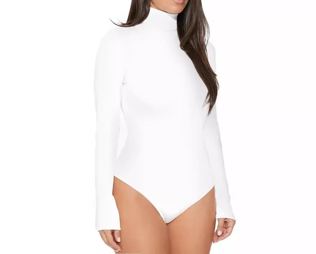 Women's Long Sleeve Swimsuit with Finger Cut - UV Protection One-Piece Swimwear with Thumbholes, Zipper Front