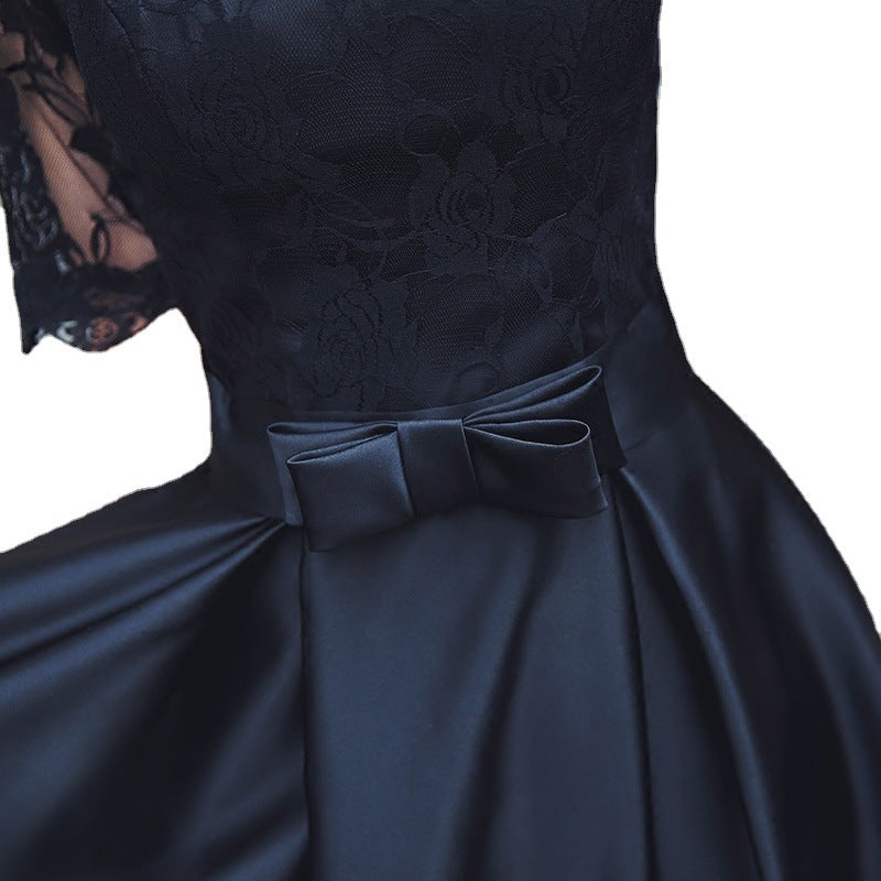 Elegant Black Small Evening Dress – Women's Banquet, Formal, Birthday, Host & Daily Wear Skirt
