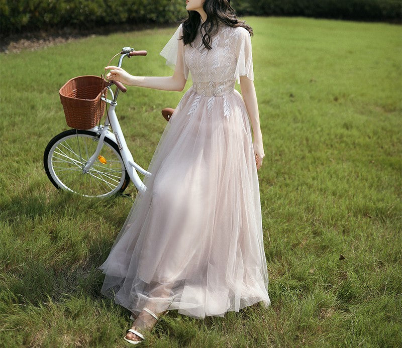 Elegant Long Bridesmaid Dress 2025 New Autumn Wedding Gown – Slim Fit, Stylish Dress for Sister Group & Girlfriends