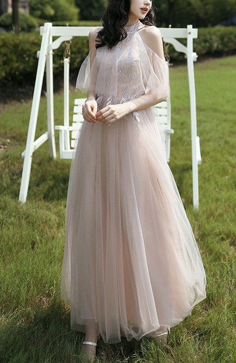 Elegant Long Bridesmaid Dress 2025 New Autumn Wedding Gown – Slim Fit, Stylish Dress for Sister Group & Girlfriends