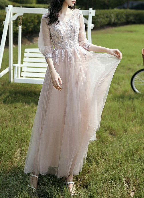Elegant Long Bridesmaid Dress 2025 New Autumn Wedding Gown – Slim Fit, Stylish Dress for Sister Group & Girlfriends