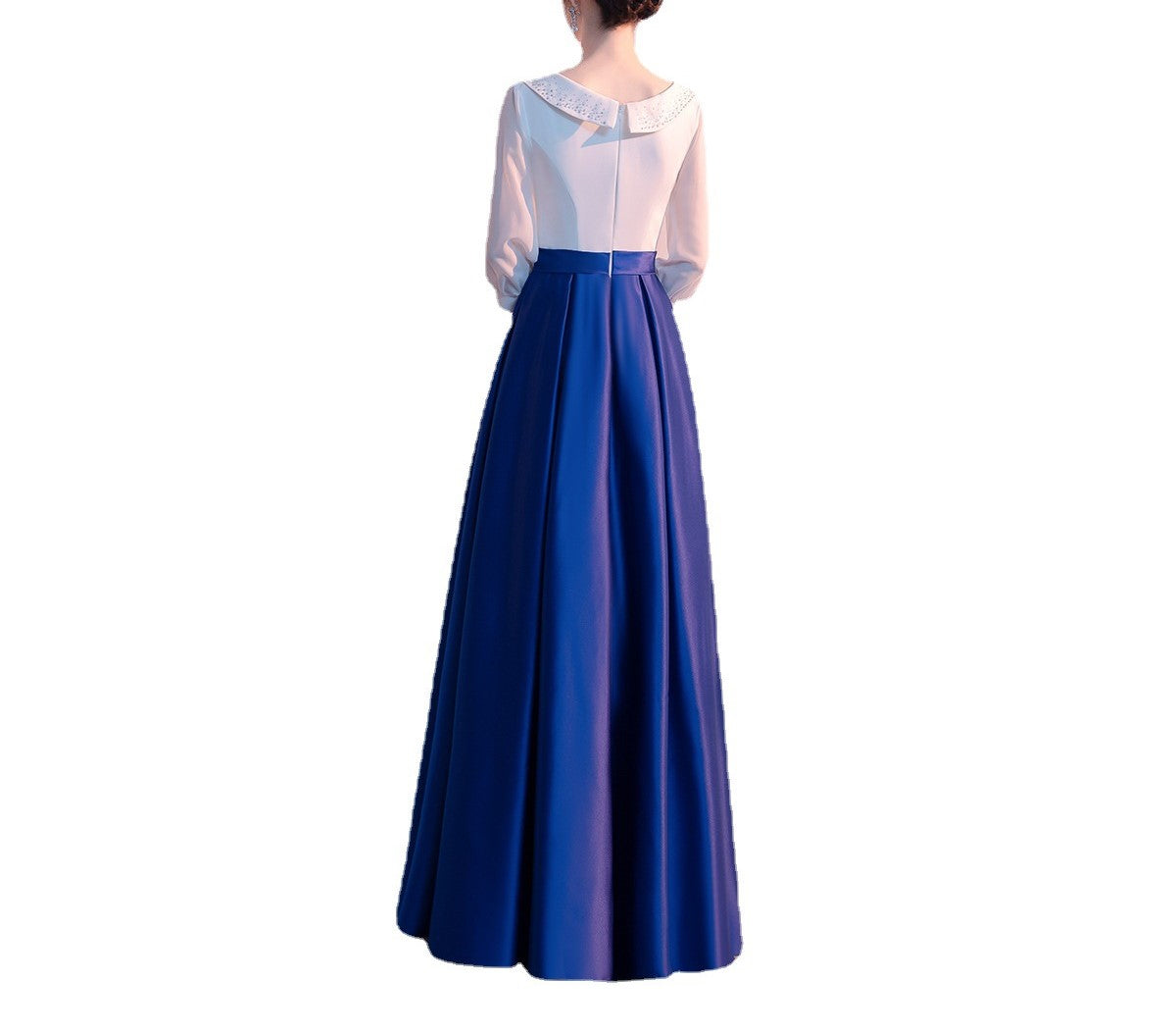 Women's Long Skirt College Style Choir Dress – Elegant Grand Chorus Performance Costume for Recitation & Stage Competitions