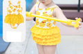 Toddler Girls Duck Printed Lovely Round Neck Swimsuit