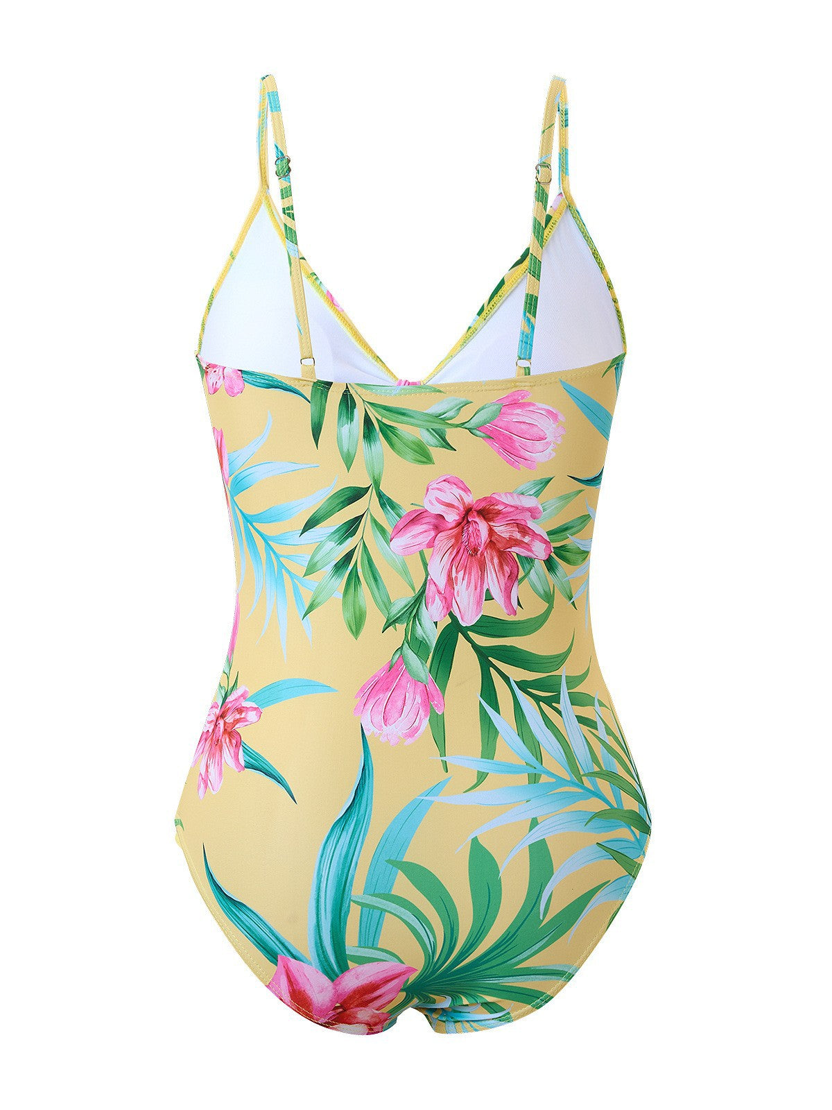 Women's One-Piece Swimsuit - Elegant Open-Back Design, Stretchy & Comfortable
