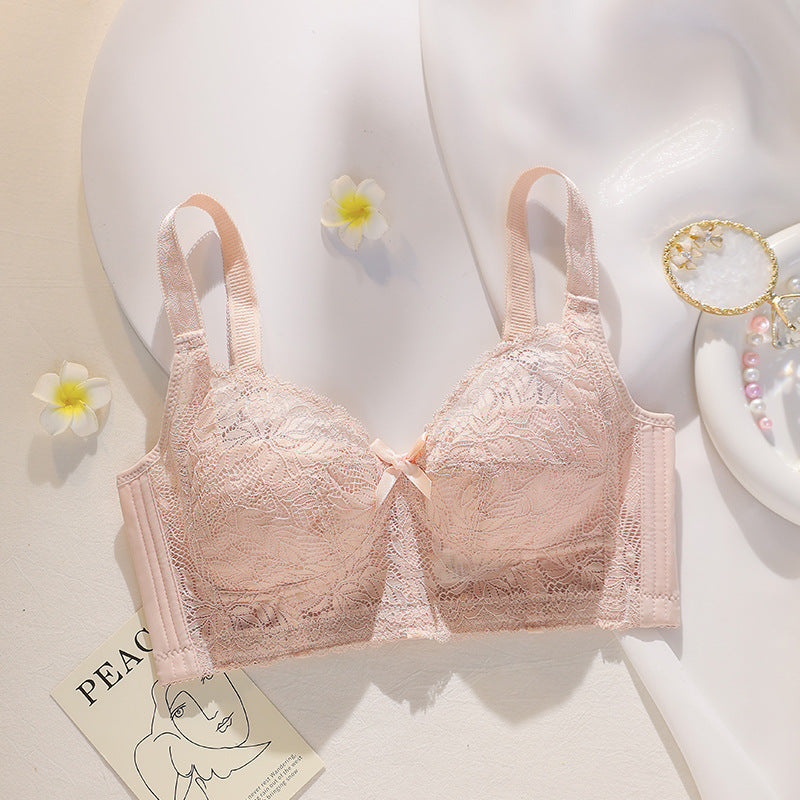 Ultra-Thin Lace Bra with Paper Cups – Supportive Lightweight Bra for Large Breasts