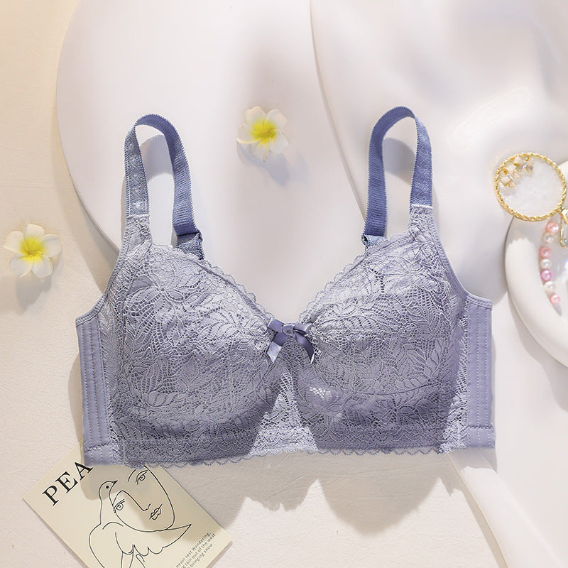 Ultra-Thin Lace Bra with Paper Cups – Supportive Lightweight Bra for Large Breasts